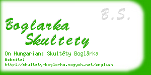 boglarka skultety business card